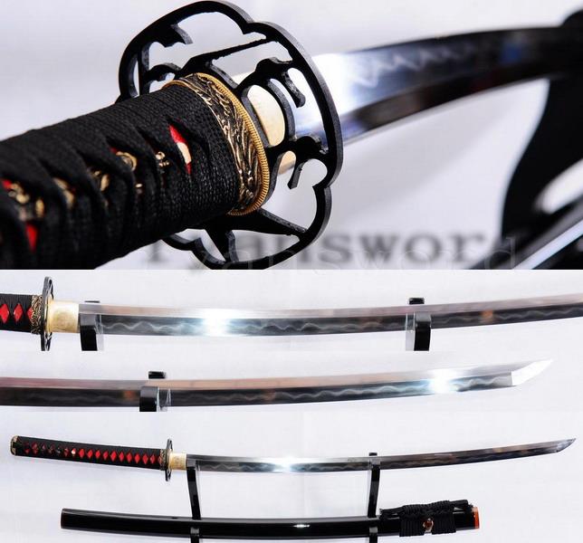High Quality Clay Tempered Japanese Honsanmai Samurai Sword Katana