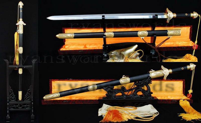 High Quality Folded Steel 1095 Carbon Steel Sanmai Chinese(Qing Feng)Sword